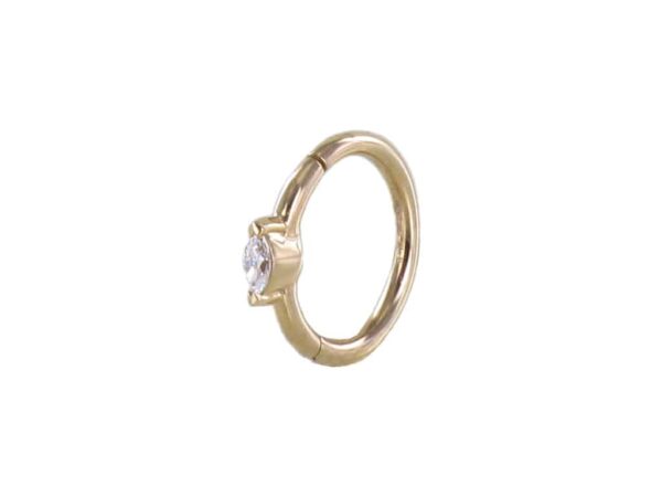 We Piercing Ring - Délicate Marquise