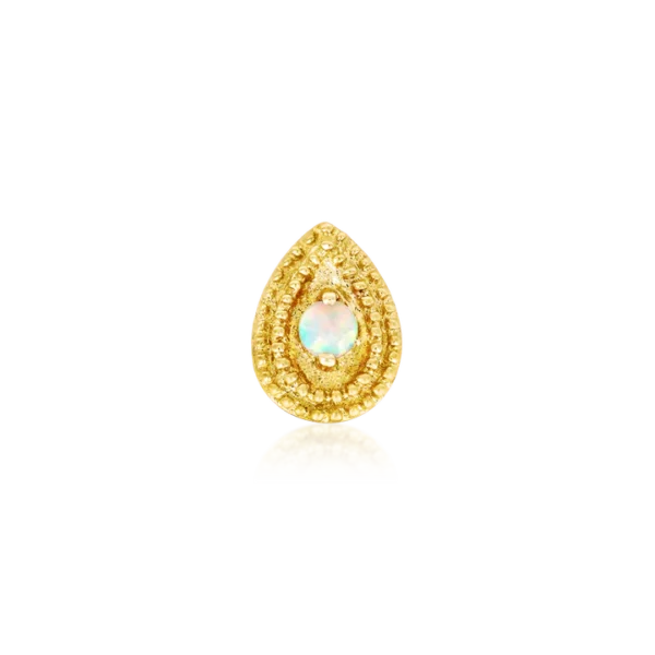 Junipurr Aufsatz - Pear Opal Double Millgrain