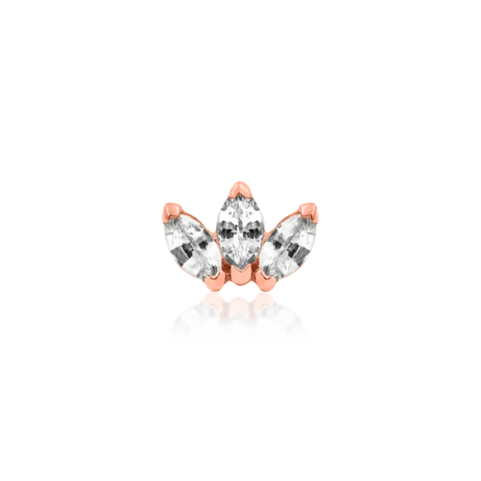 Junipurr Aufsatz - Triple Marquise CZ – Bild 3