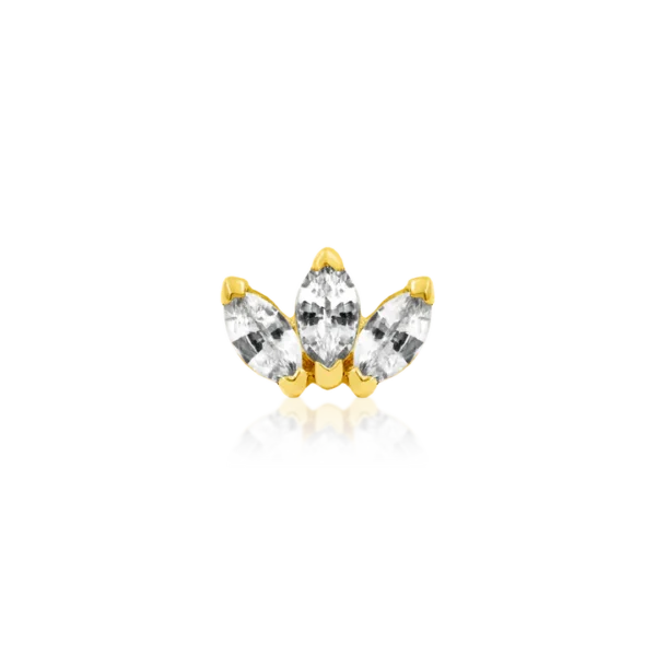 Junipurr Aufsatz - Triple Marquise CZ